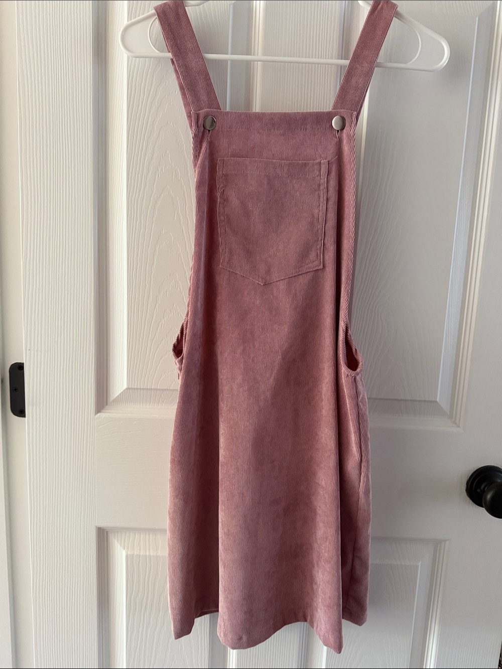 Mauve Corduroy Overall Dress Women’s Size Small